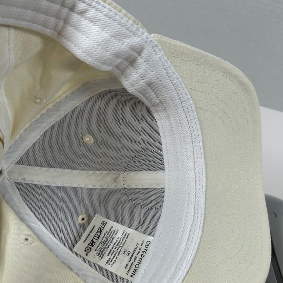 Outerknown Hat Tomorrow Today Snapback Cream Organic Cotton Mens Adjustable Cap - Picture 3 of 4